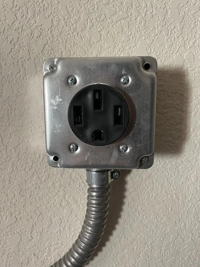 NEMA 14-50 outlet installed for Electrical Panel Upgrade in Enid